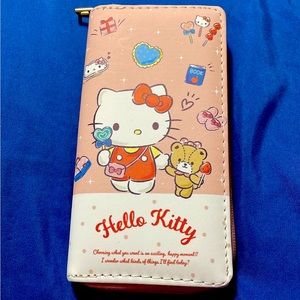 Hello kitty long zippered wallet